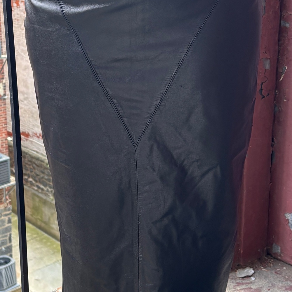 Pia Rucci Genuine Leather Skirt 100% Size 6